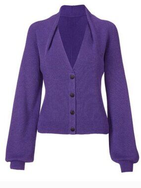 Cabi Sunday Purple “French violet” cardigan style 5834 size Small